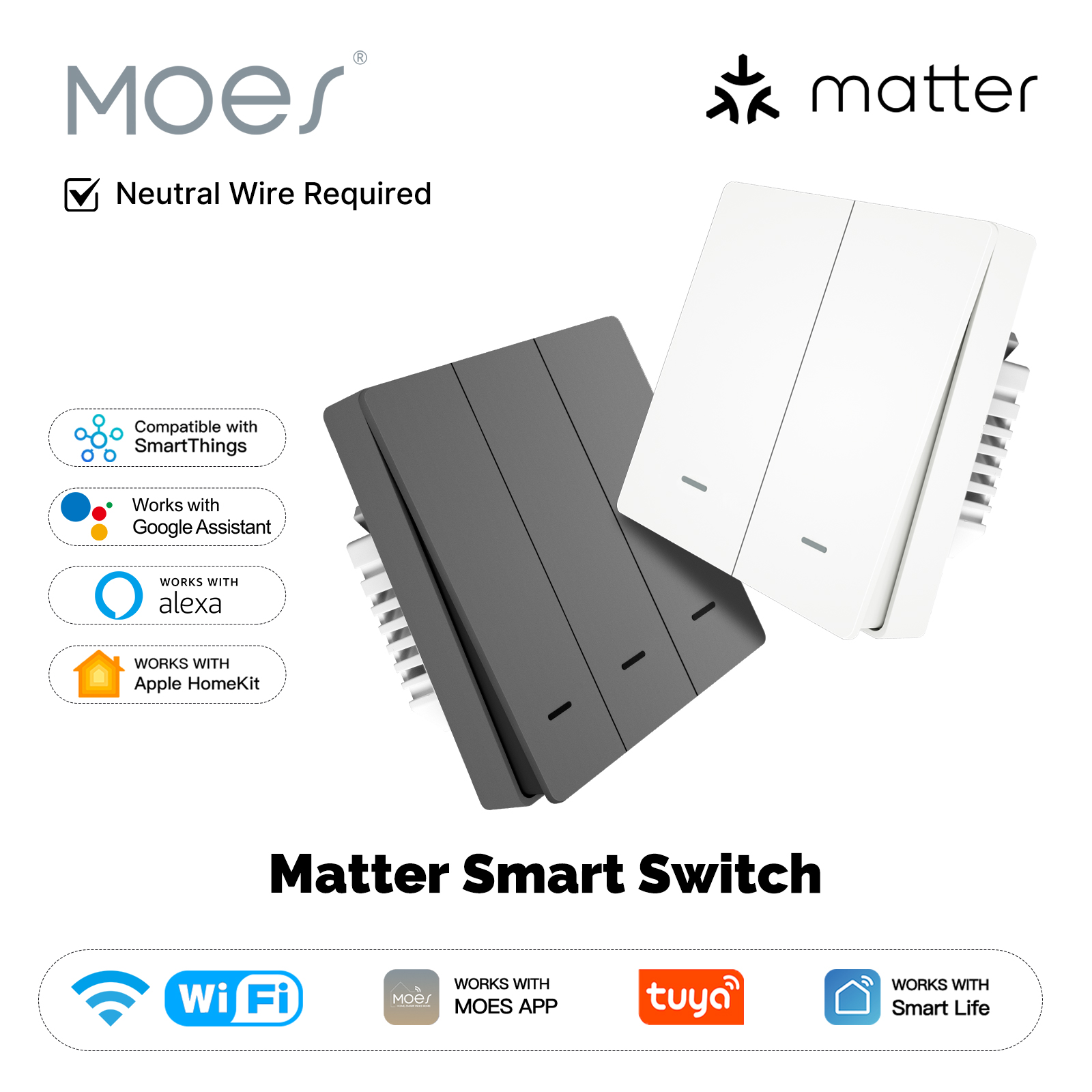 MOES Matter Tuya Wi-Fi умный к – обзор и цена Smart Accessories