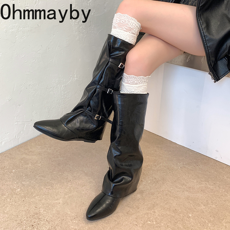 Женские кожаные сапоги до коле – обзор и цена Leather Classic Strap