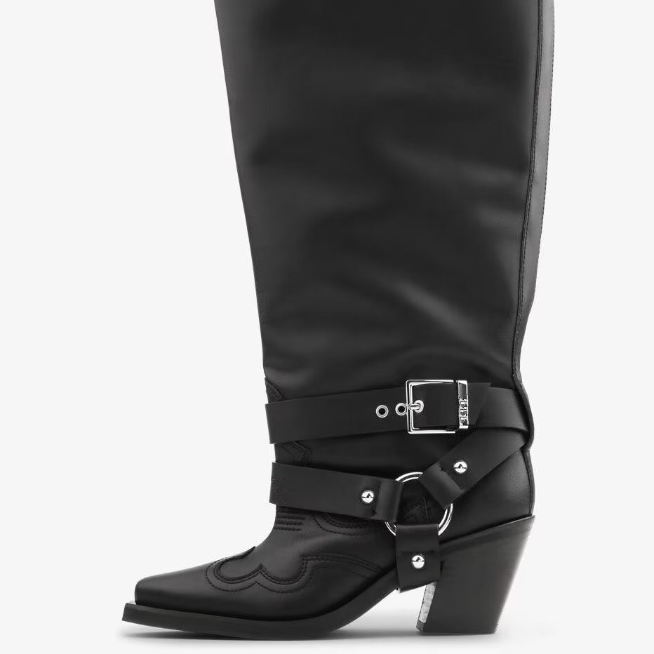 Женские черные кожаные ковбойс – обзор и цена Leather Classic Strap